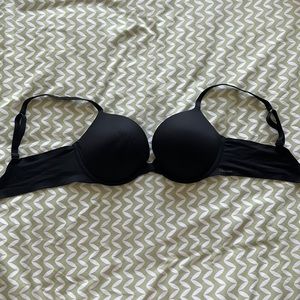 Black Calvin Klein Push Up TShirt Bra